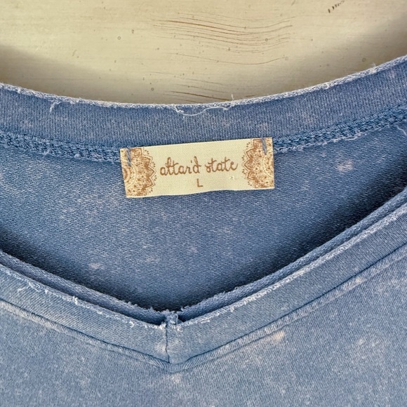 Altar’d State Blue Mineral Wash Top - Picture 3 of 3